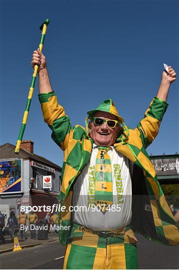 Supporters at the GAA Football All-Ireland Senior Championship Semi-Final