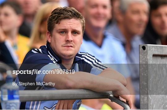 Supporters at the GAA Football All-Ireland Senior Championship Semi-Final