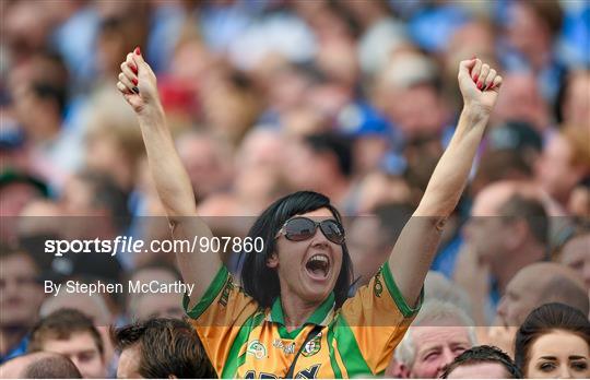 Supporters at the GAA Football All-Ireland Senior Championship Semi-Final