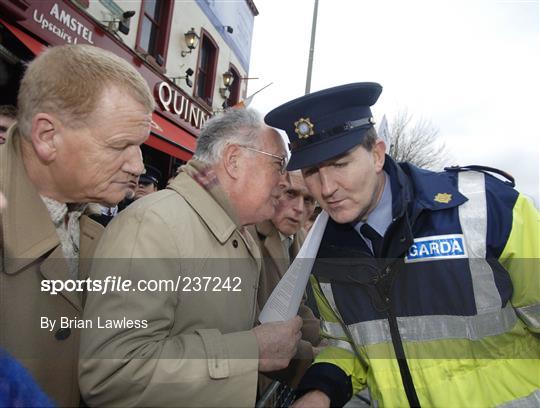 Preparations Outside Croke Park before Ireland v England