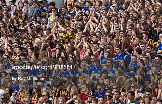 Supporters at the GAA Hurling All-Ireland Senior Championship Final Replay