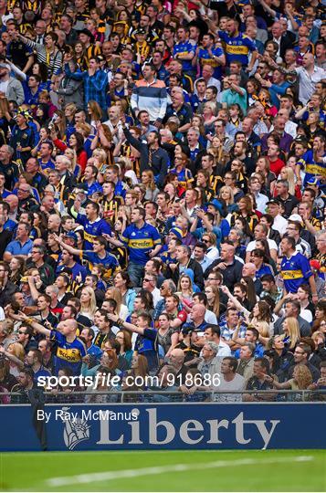 Supporters at the GAA Hurling All-Ireland Senior Championship Final Replay