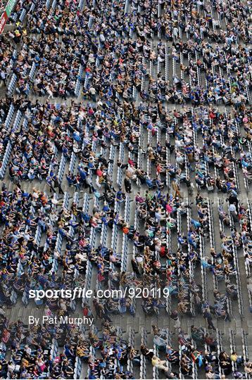 Supporters at the GAA Hurling All-Ireland Senior Championship Final Replay