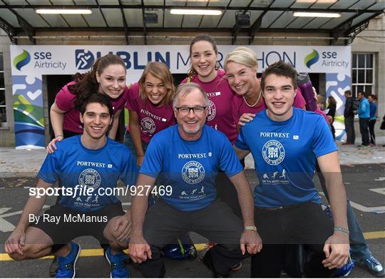 The Hughes Family at the SSE Airtricity Dublin Marathon Expo 2014