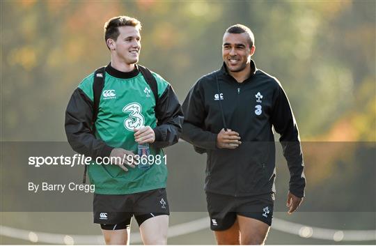 Ireland Rugby Squad Training - Tuesday 18th November