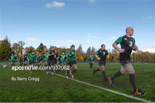 Ireland Rugby Squad Training - Tuesday 18th November