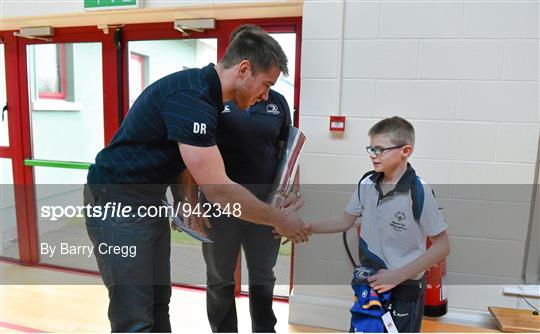 Leinster Rugby Players Surprise Visit to Match Day Mascot