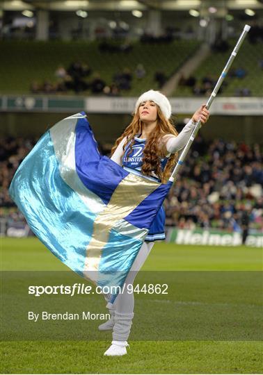 Entertainment at Leinster v Harlequins - European Rugby Champions Cup 2014/15 Pool 2 Round 4