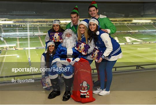 Leinster Santa & Elves at Leinster v Harlequins - European Rugby Champions Cup 2014/15 Pool 2 Round 4