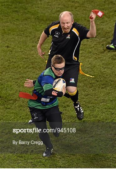 Action from Bank of Ireland's Half-Time Minis at Leinster v Harlequins - European Rugby Champions Cup 2014/15