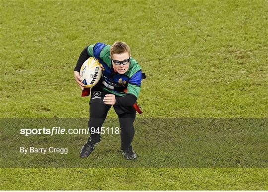 Action from Bank of Ireland's Half-Time Minis at Leinster v Harlequins - European Rugby Champions Cup 2014/15