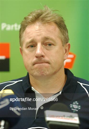 Ireland Rugby Squad Press Conference - Tuesday 25th