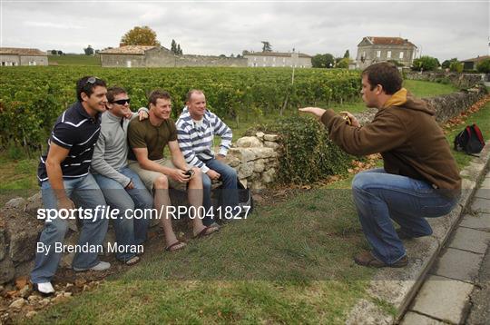 Ireland rugby squad visit Saint Emilion vineyards - Wednesday 26th