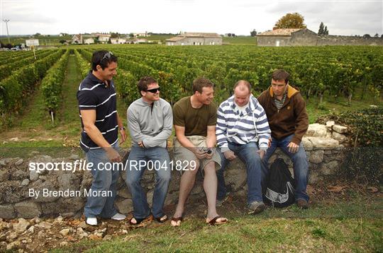 Ireland rugby squad visit Saint Emilion vineyards - Wednesday 26th