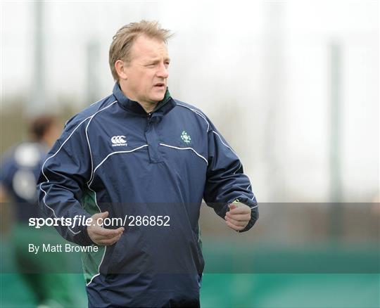 Ireland rugby squad training - Thursday