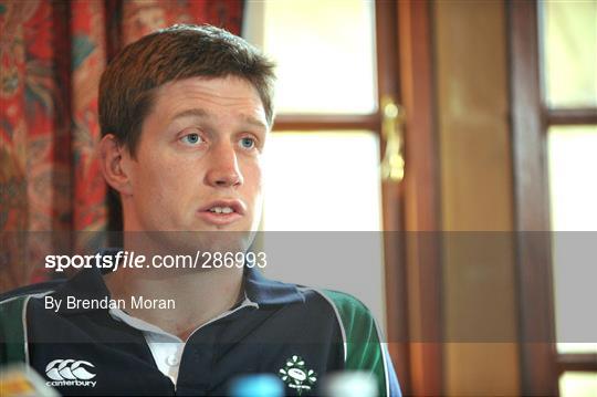 Ireland rugby squad press conference - Friday