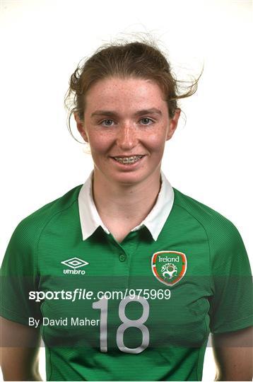Republic of Ireland U17 Women's squad portraits