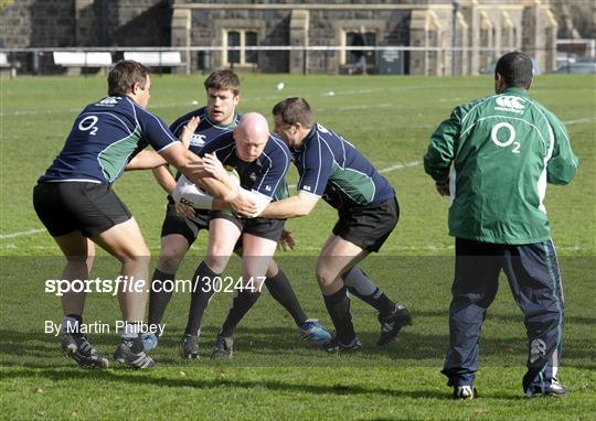 Ireland rugby squad training