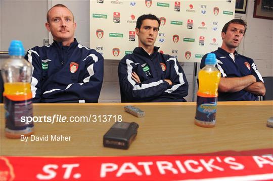 St. Patrick's Athletic press conference