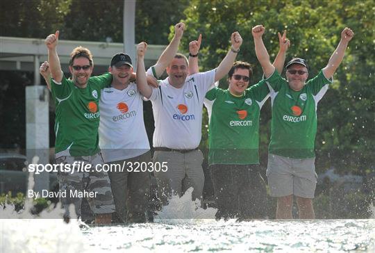 Republic of Ireland fans in Podgorica, Montenegro