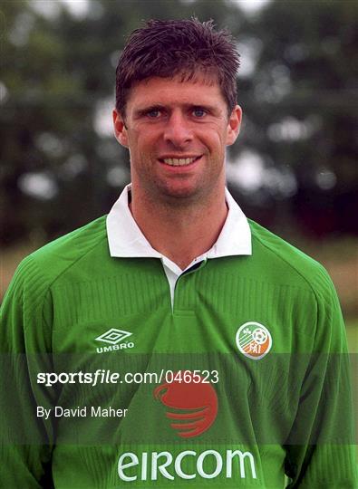Republic of Ireland Squad Portraits and Team Photo ahead of the 2002 FIFA World Cup Qualifying Campaign
