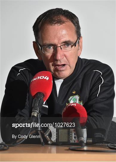 Shamrock Rovers Media Event ahead of Thursday's Europa League game against Odds BK