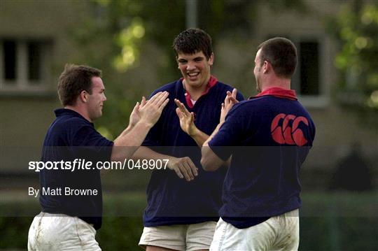 Munster Rugby Squad Training