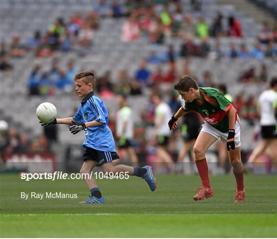 Cumann na mBunscol INTO Respect Exhibition Go Games 2015 at Dublin v Mayo - GAA Football All-Ireland Senior Championship Semi-Final