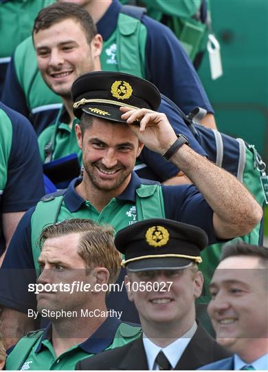 Ireland Rugby Team depart for 2015 Rugby World Cup