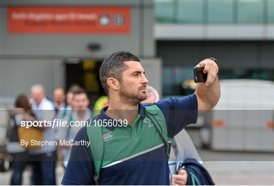 Ireland Rugby Team depart for 2015 Rugby World Cup