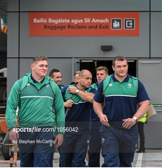 Ireland Rugby Team depart for 2015 Rugby World Cup