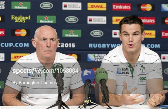 Ireland Rugby Press Conference - 2015 Rugby World Cup