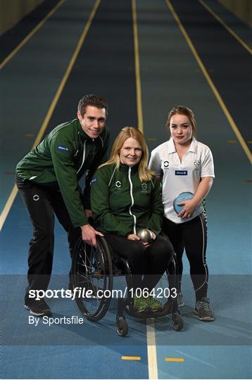 Announcement of the Irish Team for the Paralympic Athletics World Championships in Doha, Qatar with Team Sponsor Allianz