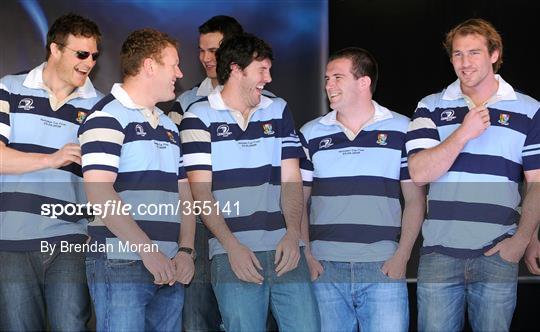 Leinster rugby squad homecoming with Heineken Cup