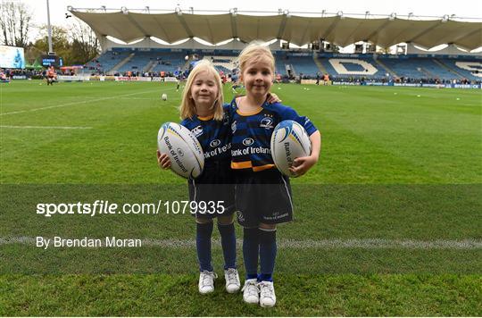 Mascots at Leinster v Wasps - European Rugby Champions Cup - Pool 5 Round 1