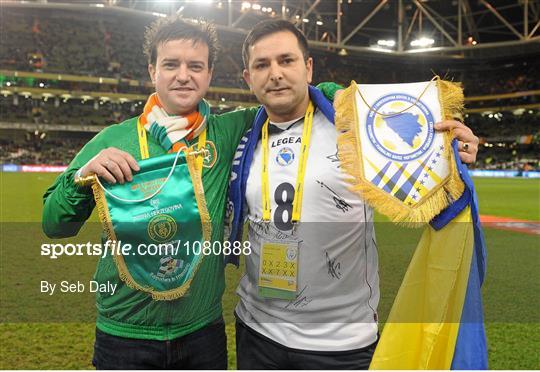 Republic of Ireland and Bosnia Herzegovina Fan Pennant Exchange