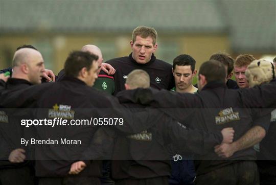 Ireland Rugby Squad Training