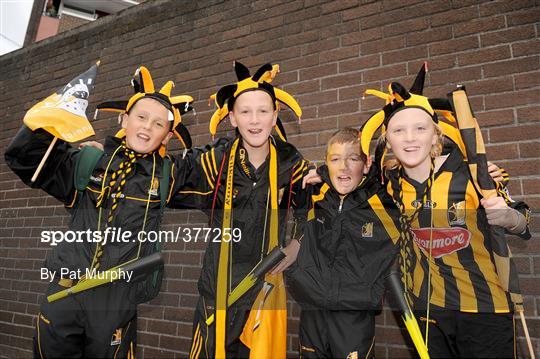 Supporters at the Kilkenny v Tipperary match - GAA Hurling All-Ireland Championship Final
