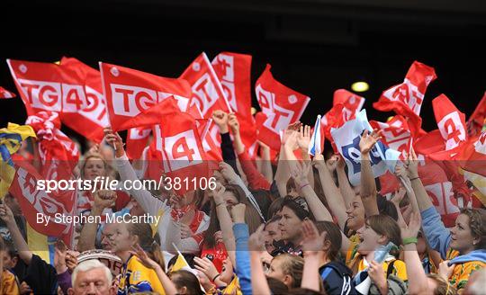 Supporters at the TG4 All-Ireland Ladies Football Championship Finals