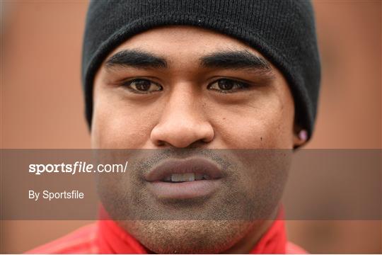 Munster Rugby Squad Training and Press Conference