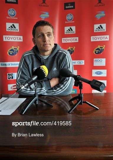 Munster Rugby Squad Press Conference