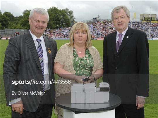 Jubilee Teams presented to the crowd during the Ulster GAA Football Finals