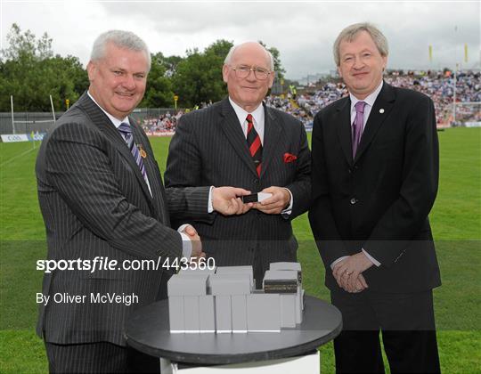 Jubilee Teams presented to the crowd during the Ulster GAA Football Finals