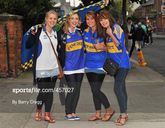 Supporters at the GAA Hurling All-Ireland Championship Finals