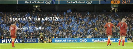 Supporters at the Leinster v Munster Celtic League game