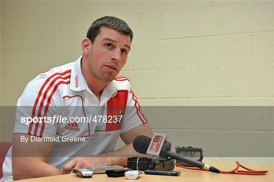 Munster Rugby Media Conference - Tuesday 15th December