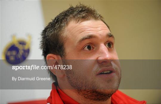 Munster Rugby Media Conference - Tuesday 15th December