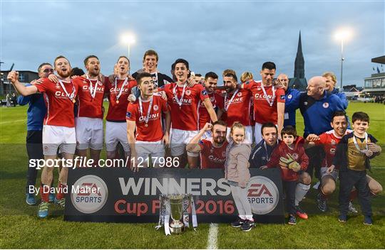 St Patrick s Athletic v Limerick EA Sports Cup Final Sportsfile