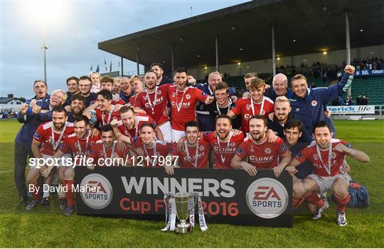 Sportsfile St Patrick s Athletic v Limerick EA Sports Cup