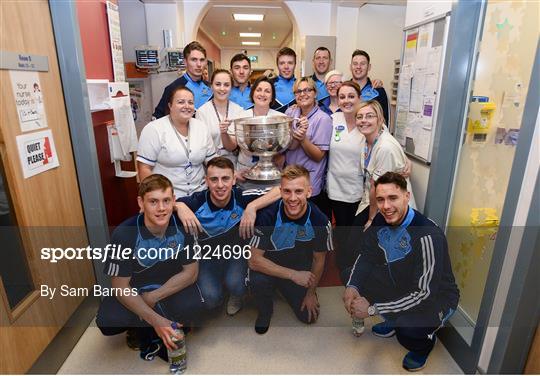 All-Ireland Senior Football Championship winners visit Our Lady's Children's Hospital Crumlin & Temple Street Children's Hospital